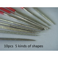 Wholesale 10pcs=1lot 2*100 Mini diamond file knife Guitar repair Jewelry appliance