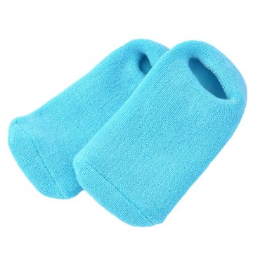 2 pcs/lot Cotton and Silicon Gel Moisturize Soften Repair Cracked Skin Gel Sock Skin Foot Care Tool Treatment Spa Sock