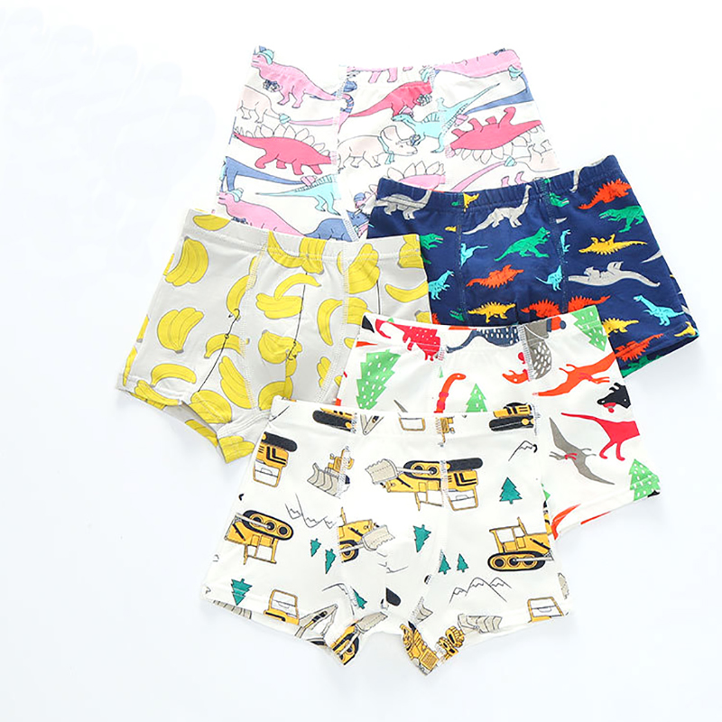 1 Pcs Kids Boys Underwear Dinosaur Boxer Cotton Children's Underwear Boys Boxer Briefs Cartoon Dinosaur Kids Boy Underwear