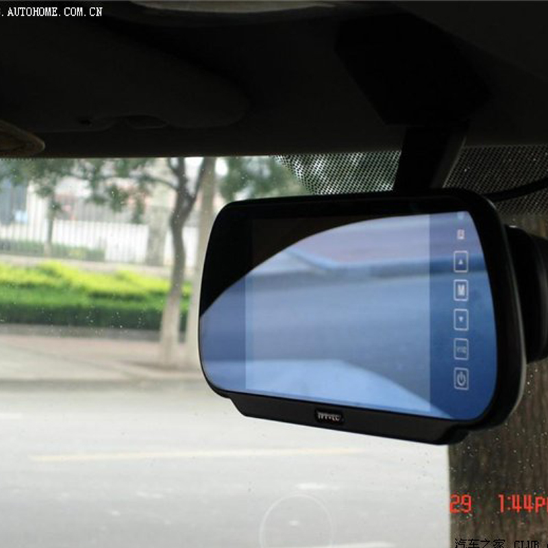 7Inch Screen TFT LCD display Car Rear View Mirror Monitor car monitor Auto Vehicle Parking Rearview For Reverse HD Two inputs