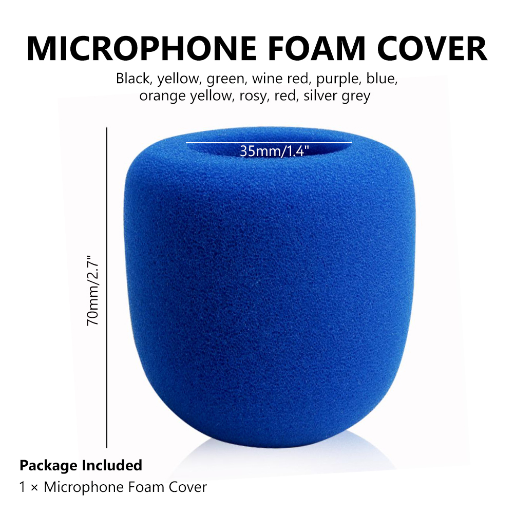 Colorful Headset Replacement Foam Microphone Cover Telephone Headset Cover Mic Cover Windshield Headset Wind Shield Foam