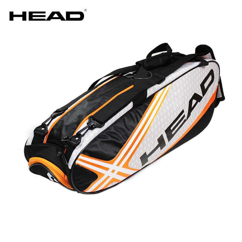 Original Head Tennis Bag Brand Tennis Racquet Bag 6-9 Piece Rackets Tennis Bag Nylon Dacron Tennis Racket Racquet Backpack Brand