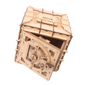 Crafts Mechanical 3D Wooden Puzzles Treasure Chest Toy Puzzle Jigsaw Gift