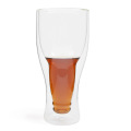 6Piece/Set Fashion 360ml Upside Down Thermo Insulated Double Wall Beer Drinking Glass Cup Barware Home Party Gift