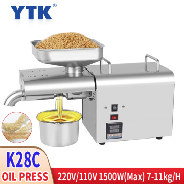 220V Stainless Steel Food Grade Oil Press Maximum Power 1500W Suitable For Sunflower Seed Rapeseed Tea Seed Sesame Peanut Etc