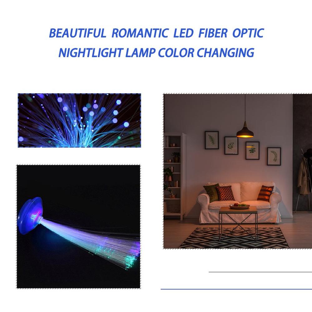 1PCS Colorful LED Fiber Optic lighting Night Light Atmosphere Lamp Kid's Living Room Party Wedding Chrismas Decor For Home Bar
