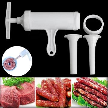 Kitchen Meat Grinder Plastic Manual Meat Sausage Filler Stuffer Funnel Salami Maker Machine Handmade Sausage Stuffer DIY Sausage