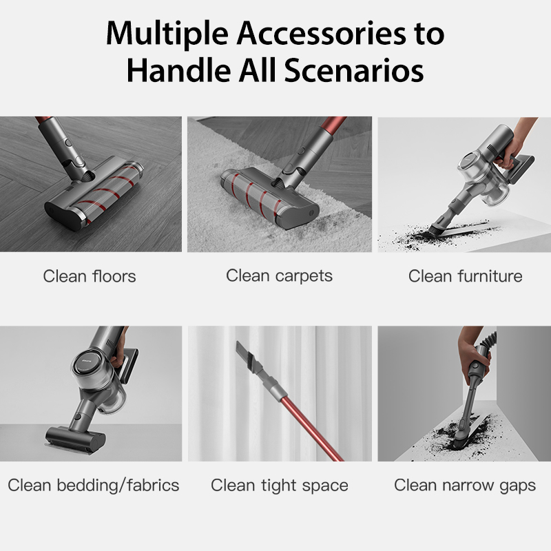 Dreame V11Handheld Wireless Vacuum Cleaner OLED Display Portable Cordless Sweeper Home All in one Dust Collector floor Carpet