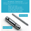 1pc Adjustable 3-8mm T-Handle Ratchet Tap Wrench with M3-M8 Machine Screw Thread Metric Plug Tap Machinist Tool