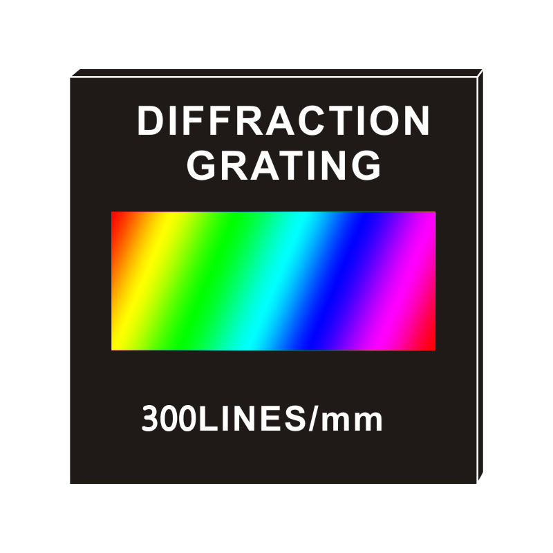 Holographic diffraction grating transmission grating teaching demonstration optical instrument spectroscopic glass 50x50mm