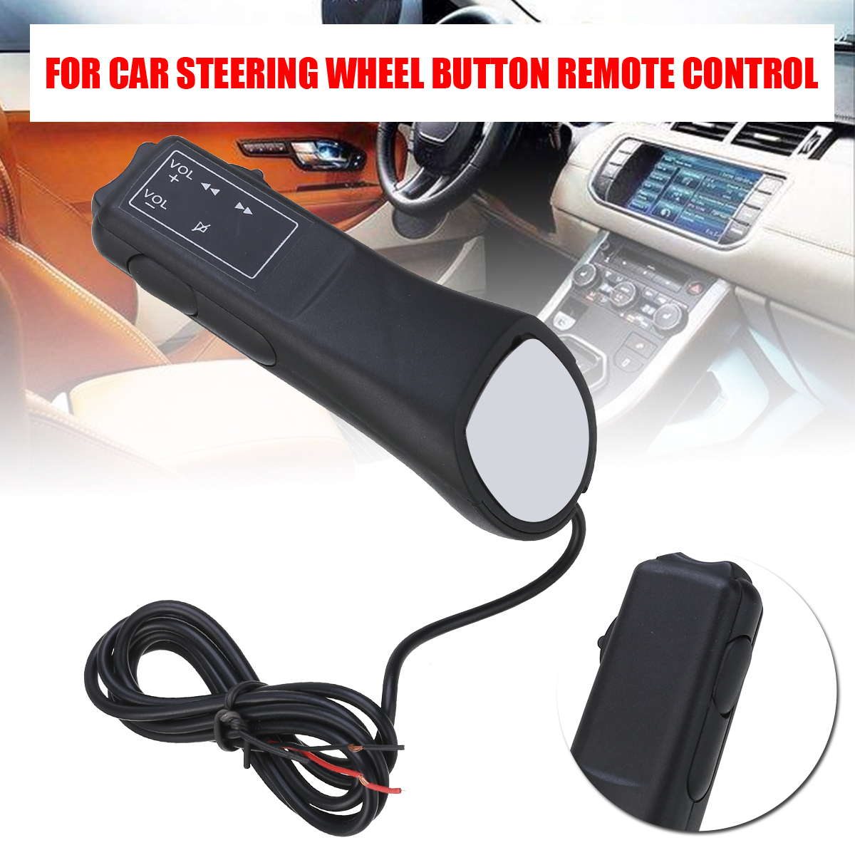 Car Electronics Parts 1pc Universal Car Steering Wheel Stalk Button Radio DVD GPS Remote Control