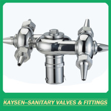 sanitary double circulation bolted rotary cleaning ball