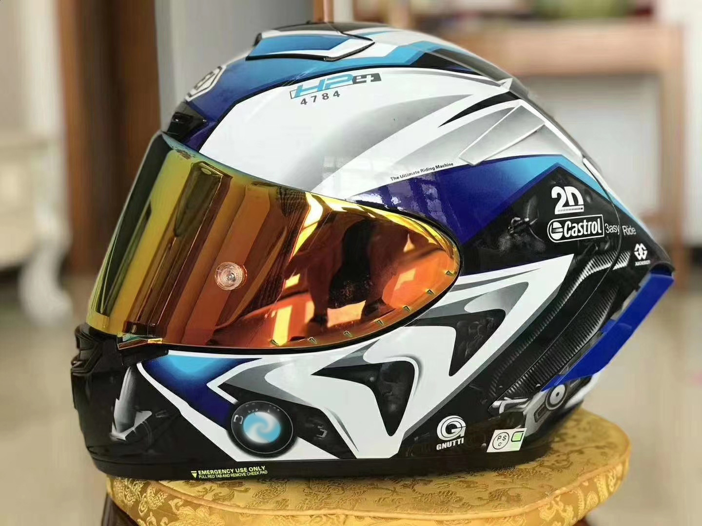 Full Face Motorcycle helmet X14 blue COLOR Helmet Riding Motocross Racing Motobike Helmet
