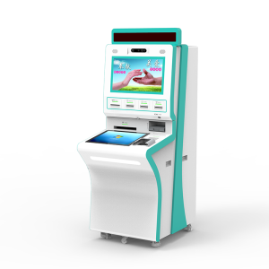 Dual-Screen Medical Self-Service Kiosk Bill Payments