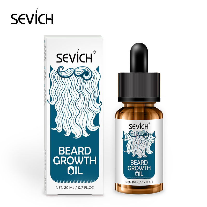 Sevich 2 pcs Beard Care Sets Natural Beard Growth Oil + Beard Balm For beard Smooth Styling Avoid Beard Hair Loss Products