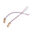 10Pcs 6mm 3V Tube Dot Diode Module Copper Head Mini Pointer Adjustable Equipment X4YD