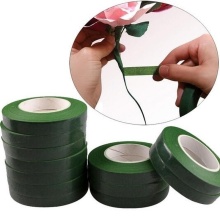 2 Rolls 30M Self-adhesive Green Paper Tape Grafting Film Floral Stem for Garland Wreaths DIY Craft Artificial Silk Flower
