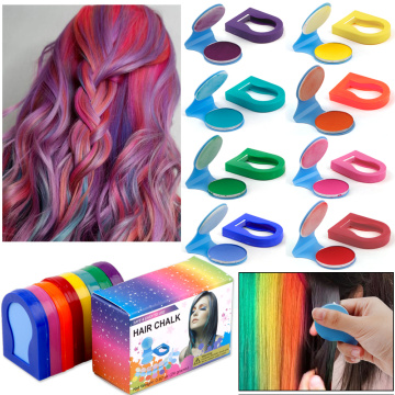 Hot 8 Colors/Box DIY Temporary Hair Dye Hair Chalk Powder Pastel Hair Dye Color Paint Beauty Soft Pastels Salon Styling Women To