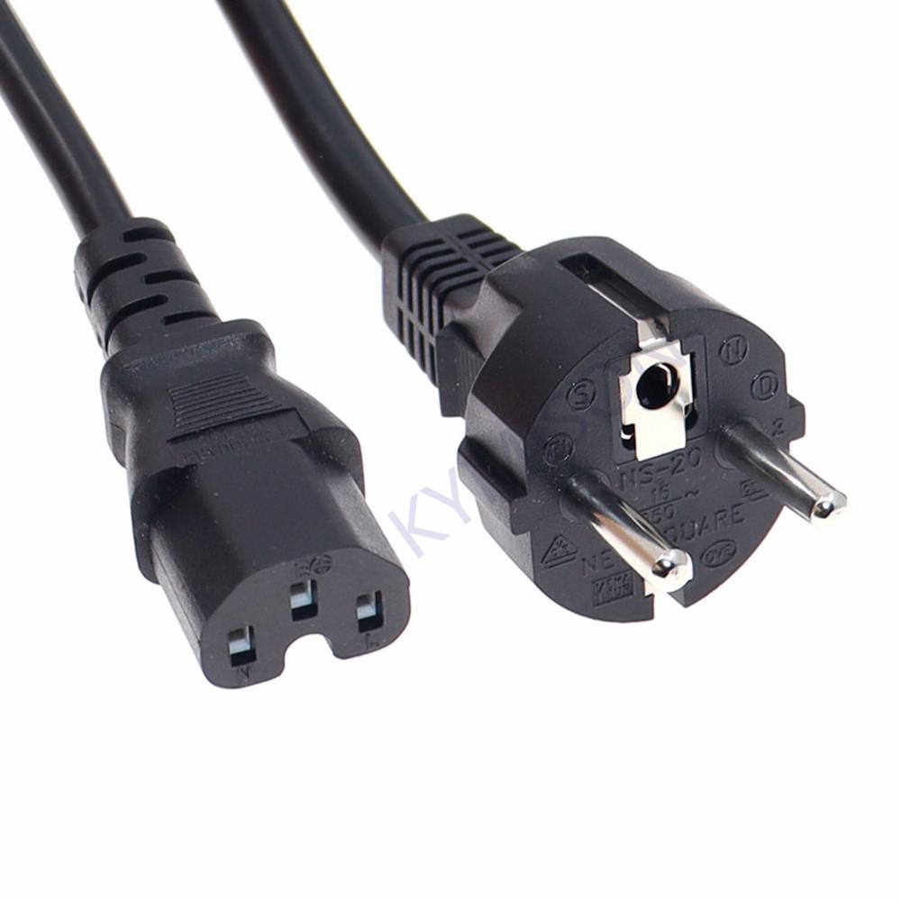 1.8m/3m EU Schuko Power cables,Europe CEE7/7 Power Cord ,EU to C15 Power lead for household electrical appliances