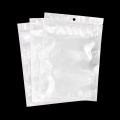 New Arrival 50-100Pcs White/Clear Self Seal Zipper Plastic Retail Packaging Pack Zip Lock Bag Poly Packaging Package Bag Plastic