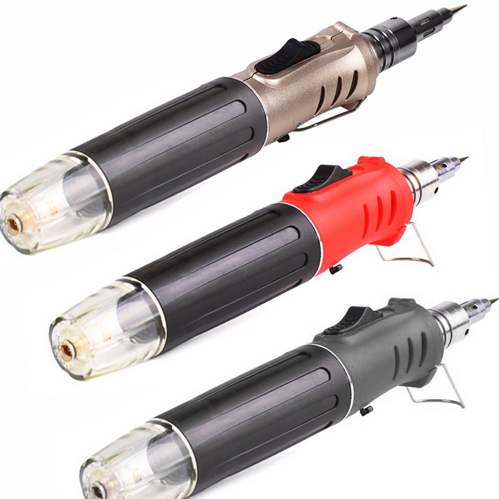 10 in 1 Professional Soldering Iron Set Butane Gas Iron Welding Torch Kit Tool Butane Soldering Iron Torch Household Hand Tools