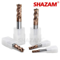 Milling Cutter Alloy Coating Tungsten Steel Tool Cnc Maching Hrc65 Corner Roughing SHAZAM Top Milling Cutter Kit Machine Endmil