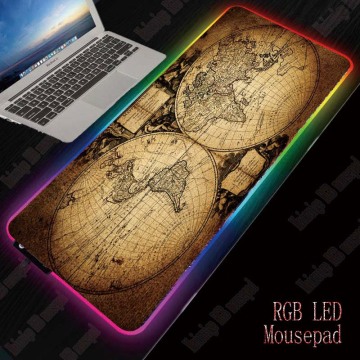 XGZ Map Large RGB Gaming Mouse Pad Gamer Keyboard Mousepad LED Light USB Wired Non-Slip Mouse Mice 7 Dazzle Colors for CSGO DOTA