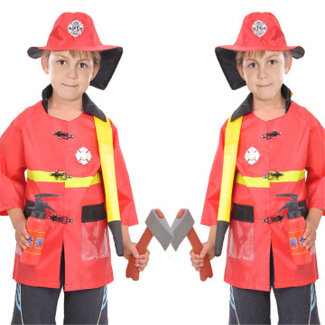 Fireman Sam Kids Halloween Christmas Cosplay Costumes for Girl Boy Party Uniforms Set Toy Firefighter Funny Hat Axe Accessories