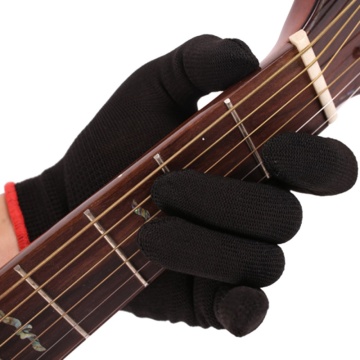 High Quality Fingertip Anti-pain Left Hand Guitar Glove Bass Glove Practice Fingertips Glove For Professional Beginner Musicians
