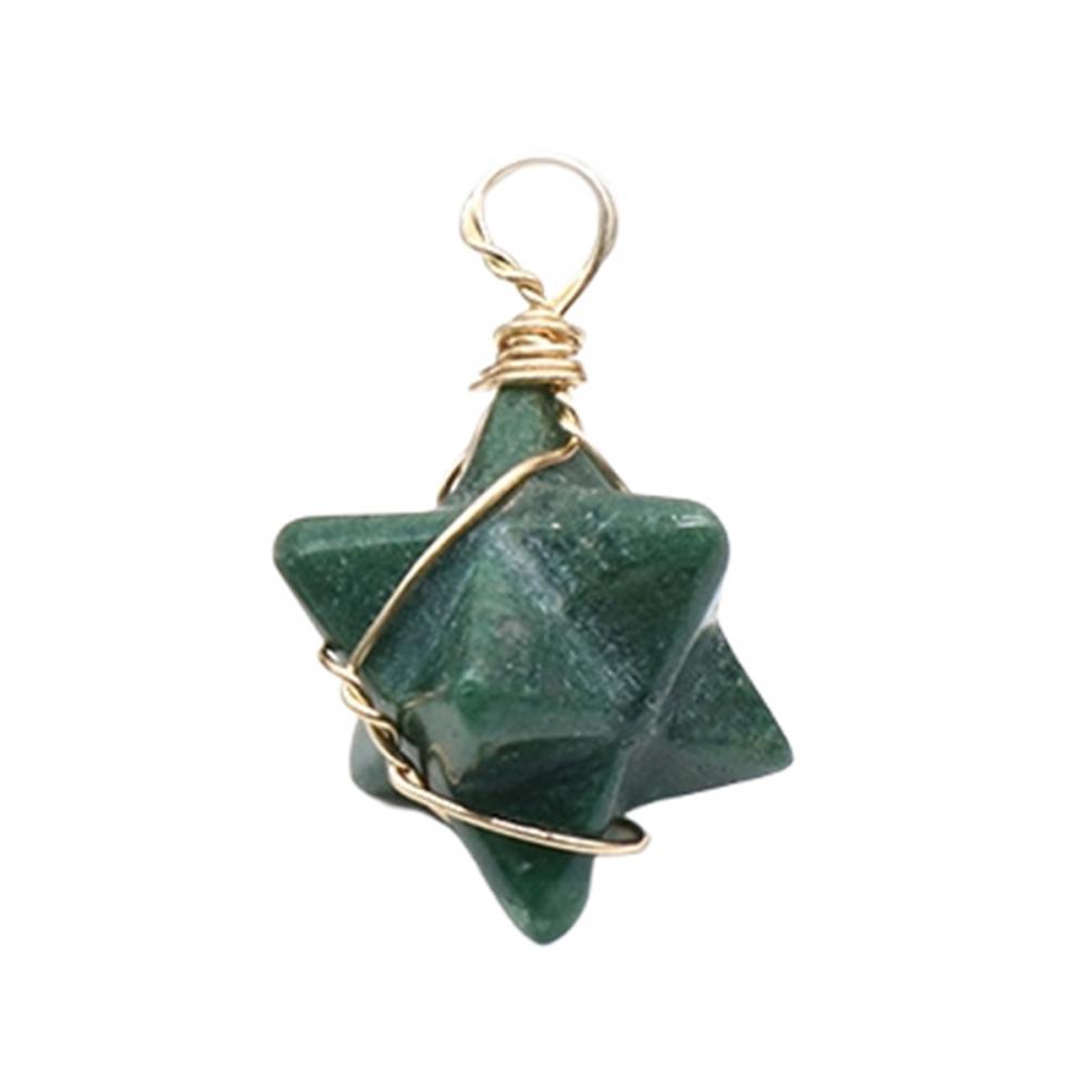 Fancy Jasper Merkaba Star Pendants for Necklace Jewelry