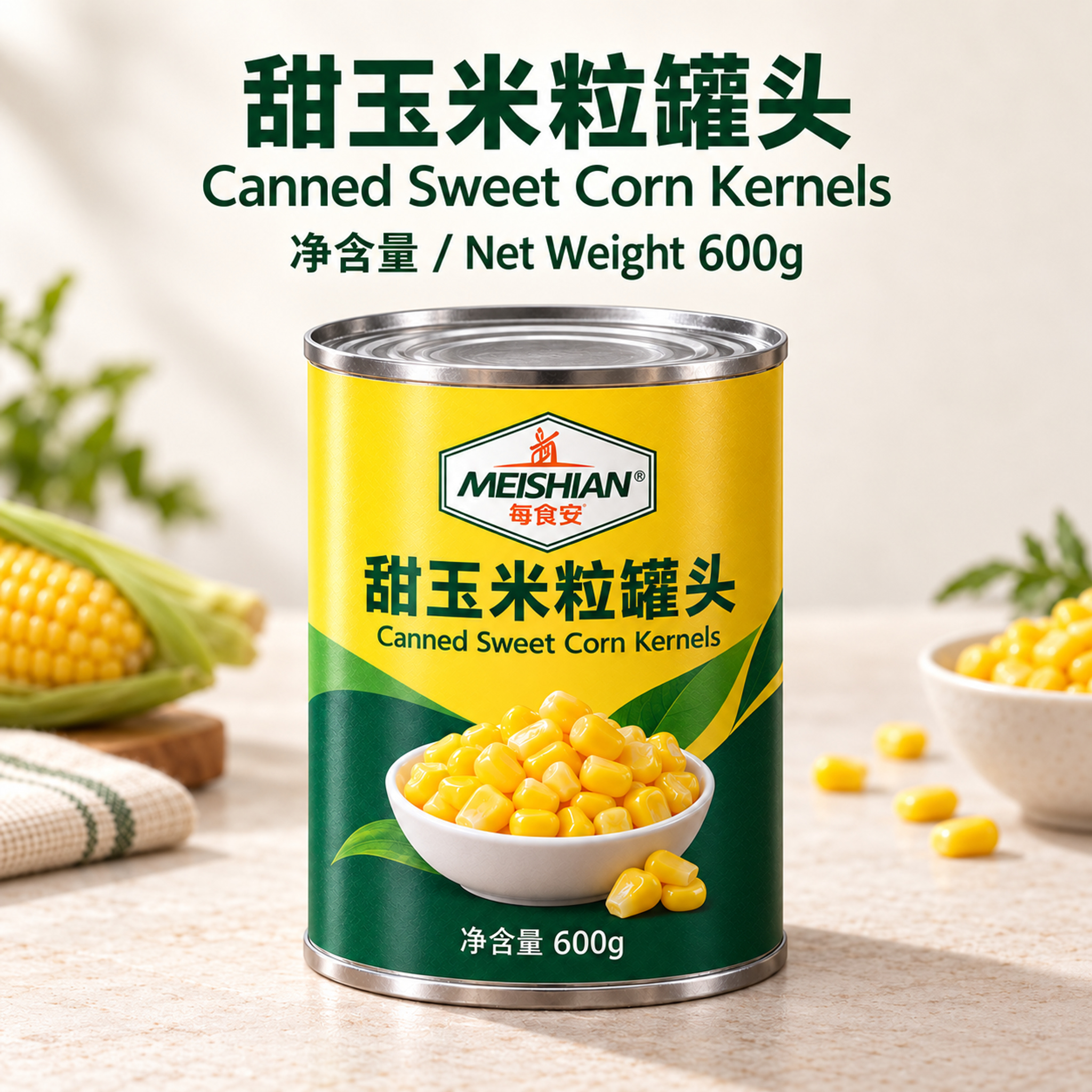 Canned Sweet Corn Kernels 600g1