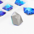 Glitter Ice K9 Glass Crystal Rhinestone Craft Stones Pointback Loose Crystals Blue Rhinestones DIY Decoration Stones