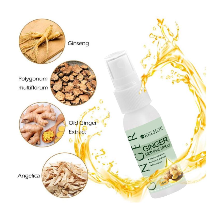 30ml Ginger Hair Care Treatment Hair Growth Spray Anti Hair Loss Nourish Root Hair Care Treatment Hair Loss Products TSLM1