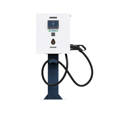 Blue-White Vertical DC EV Charging Station