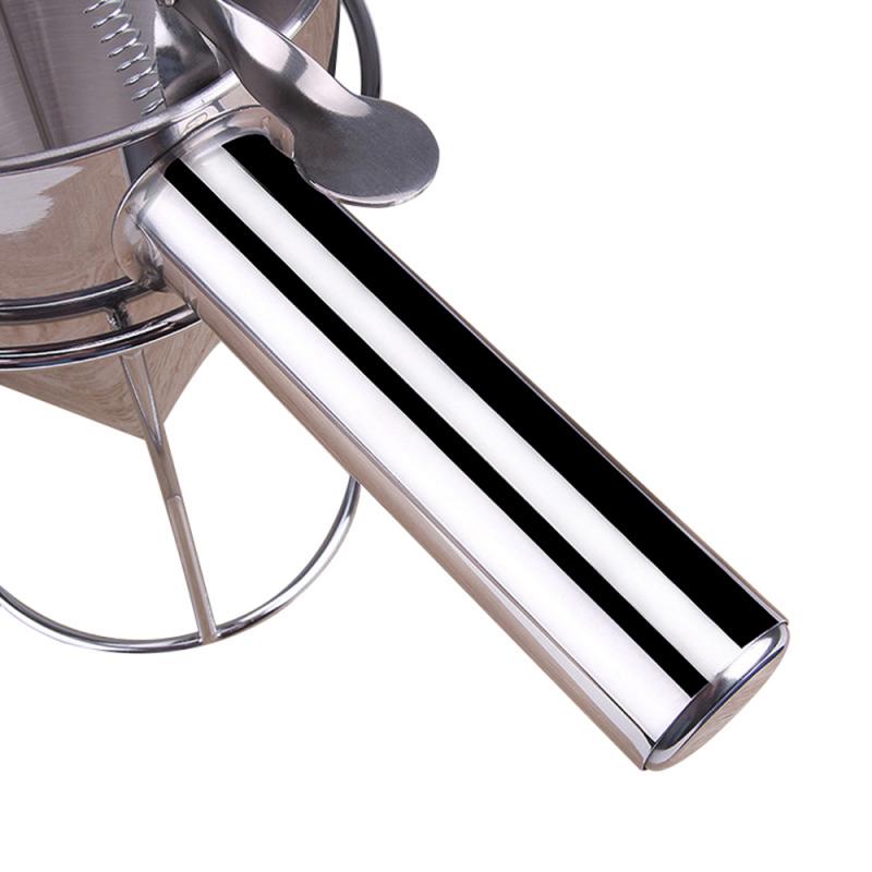 Stainless Steel Piston Funnel w/Support for Sauce Cream Dosing Funnel for Sauce