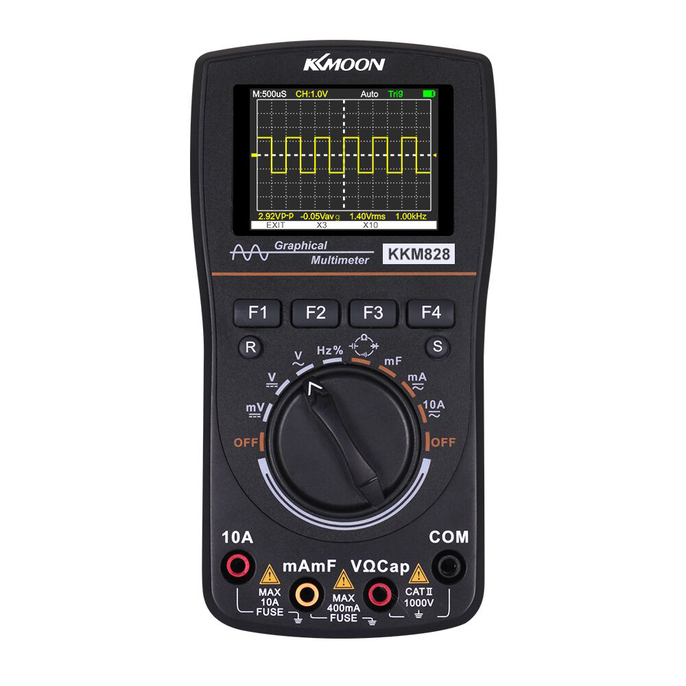 2.4" Color Screen 1MHz Bandwidth 2.5Msps Sampling Rate High Definition Intelligent Graphical Digital Oscilloscope Multimeter