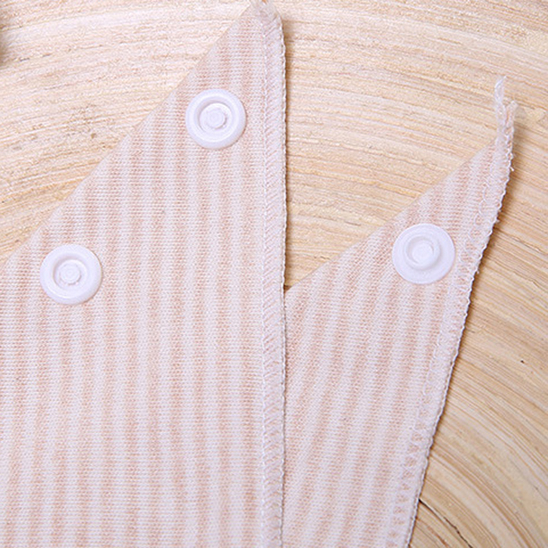 Baby Bibs High Quality Triangle Soft Cotton Beige Striped Printing Baby Bandana Bibs Dribble Bibs