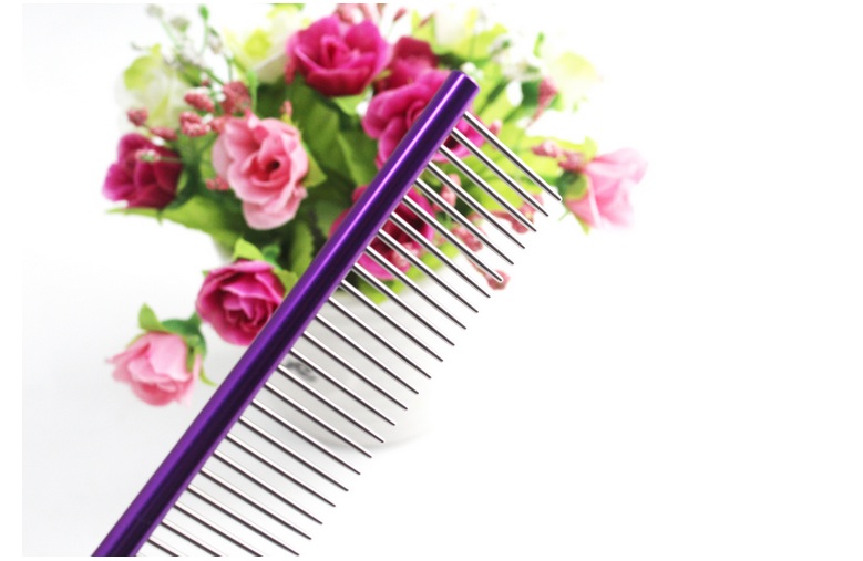 19cm High Quality Pet Comb Professional Steel Grooming Comb Pet Dog Cat Kitten Puppy Cleaning Brush Combs Pet Products Hair Care