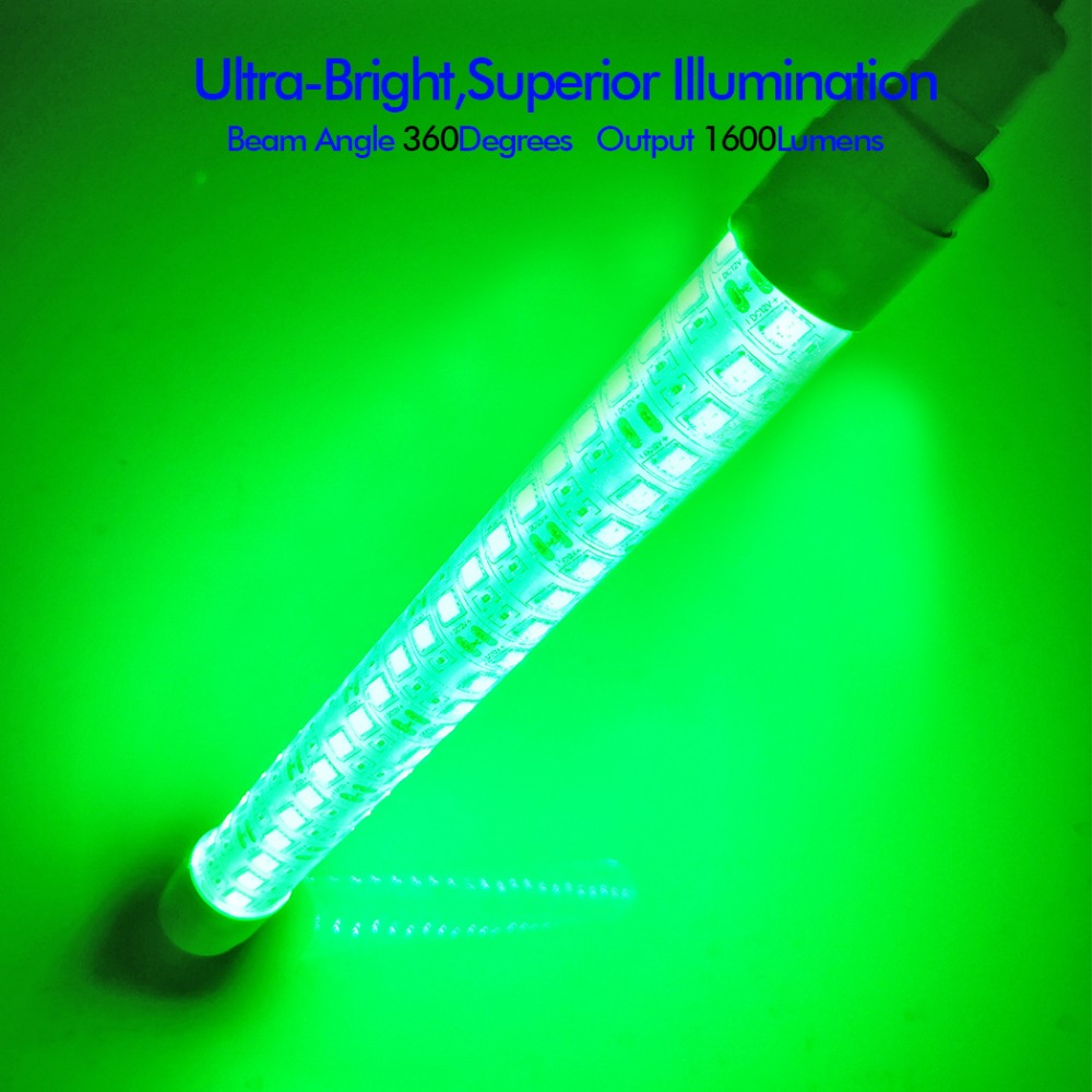 UnderWater Fishing Light LED lamp 20w DC12V IP68 WaterProof White/Green/Blue Light Color Phototaxis BaitFascinate Lure Sea Boat