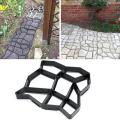 Portable DIY Path Maker Reusable Mould Durable Plastic Garden Stone Molds Simple Concrete Cement Stone Walk Paving Paver