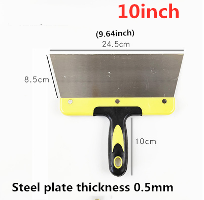 1 Pcs 6/8/10/12 Inch High Quality Thick Elastic Steel Plastic Handle Putty Knife Scraper Set Construction Tools