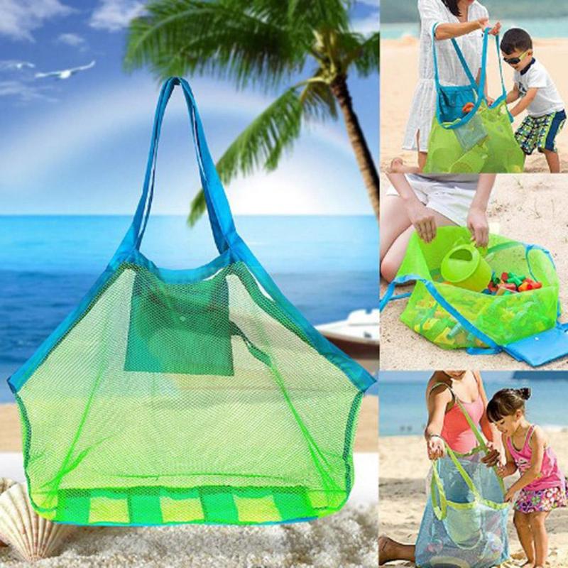 Kids Beach Toys Children Sand Away Protable Mesh Bag for Dropship