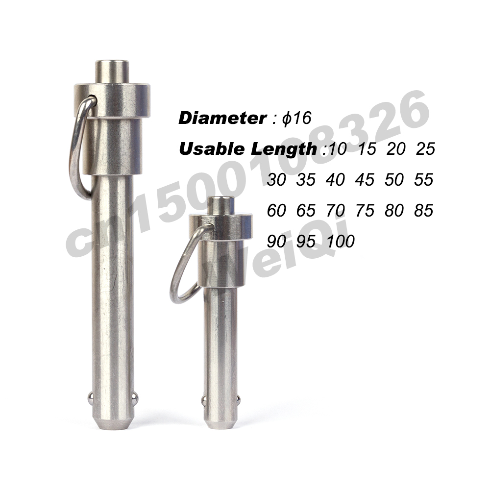 VCN112 BLPR Ball lock pins /Stianless steel quick release pins with Ring Handle / DIA 5/6/8/10/12/16/20 ,LGTH 10 to 100mm pins