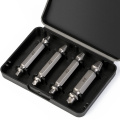 4pcs/set Drill Bits Damaged Screw Extractor Double Side Drill Bits Guide Set Out Bolt Stud Stripped Screw Remover Tool