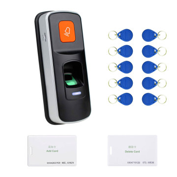 Biometric Fingerprint Access Control System Kit support finger/ ID 125KHz card +Electric Locks+ DC12V Power Supply for office