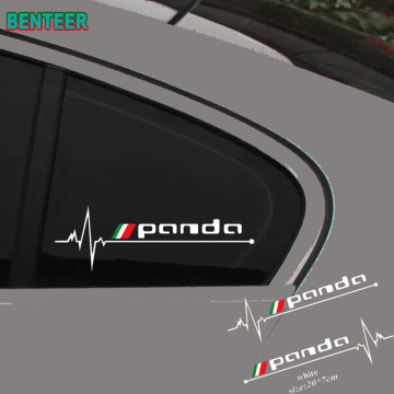 2pcs/lot car windows sticker for Fiat panda