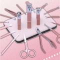 18Pcs/Set Stainless Steel Nail Clipper Pedicure Set with Scissor Tweezer Professional Manicure Tools Nail Supplies Dropship