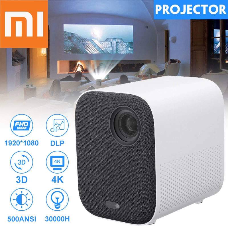 Xiaomi Mijia Projector TV Full HD 1080P 30000 LED Life DLP Wifi bluetooth sound Media Player For Phone Computer Music 3D