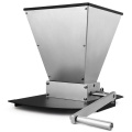 Grain Crusher Double Roller Malt Mill, Home brewing Wheat Barley Grinder 2-Roller Grain Mills with Hopper and Metal Base Stand