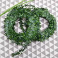 7.5Meter Lifelike Silk Garland Green Leaf Iron Wire Artificial Flower Vine Rattan For Wedding Home Decoration DIY Wreath Flowers